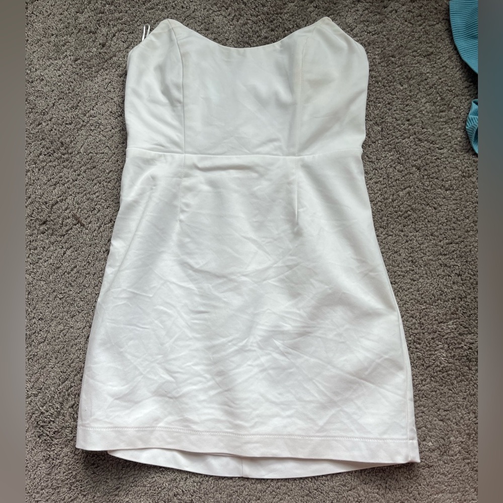 white superdown dress strapless size small